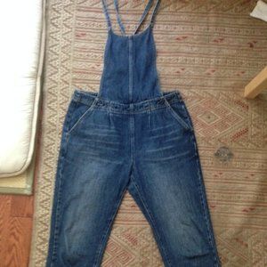Free People denim overall size 6